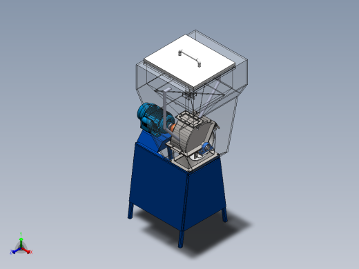 超微冷冻粉碎机正等轴测缩略图