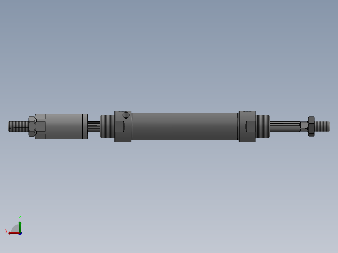 气缸MACJ25x60-30后视图