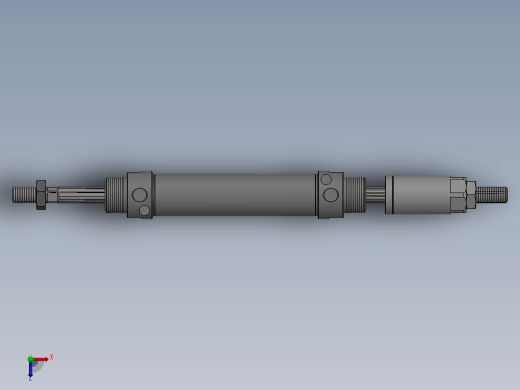 气缸MACJ25x60-30俯视缩略图