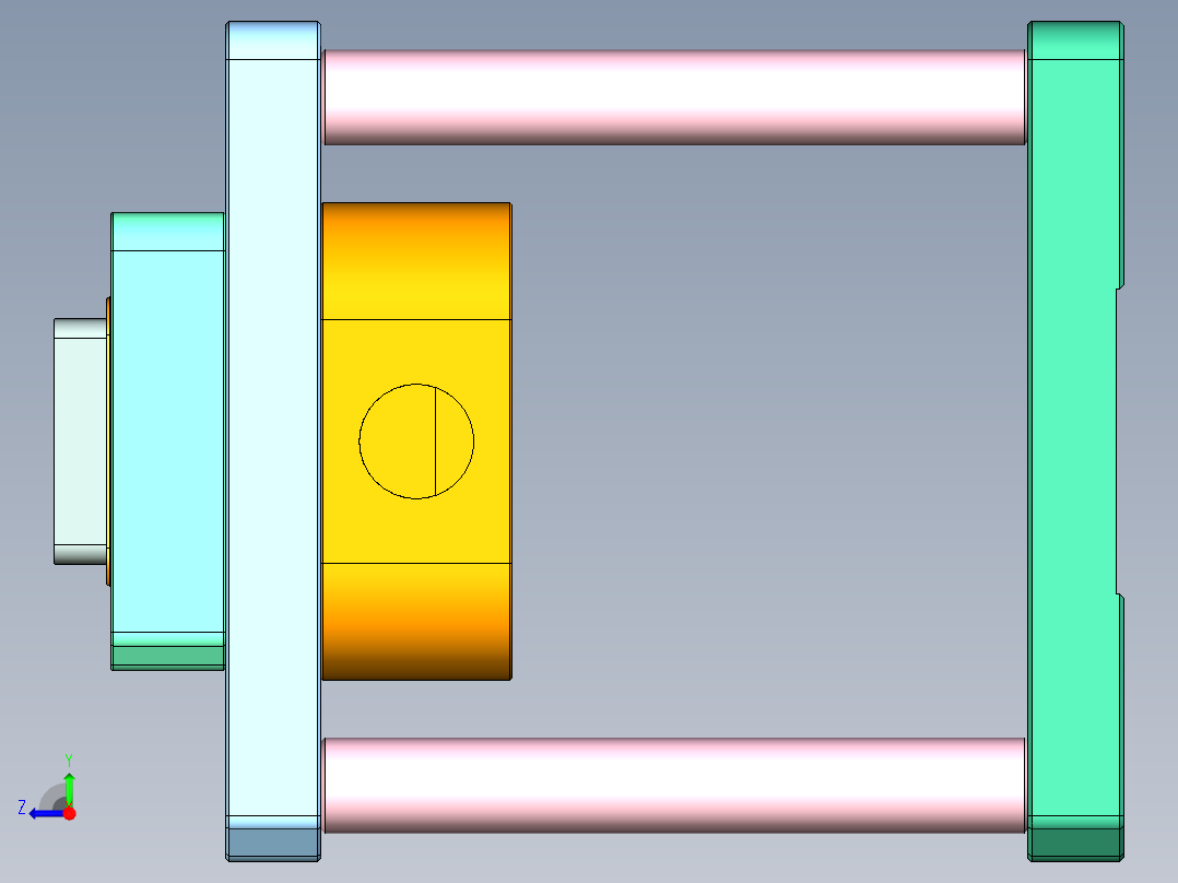 X780-CNC4-笔记本CNC工装夹具三维模型3右视图