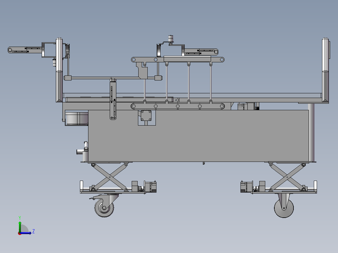 多功能病床左视图