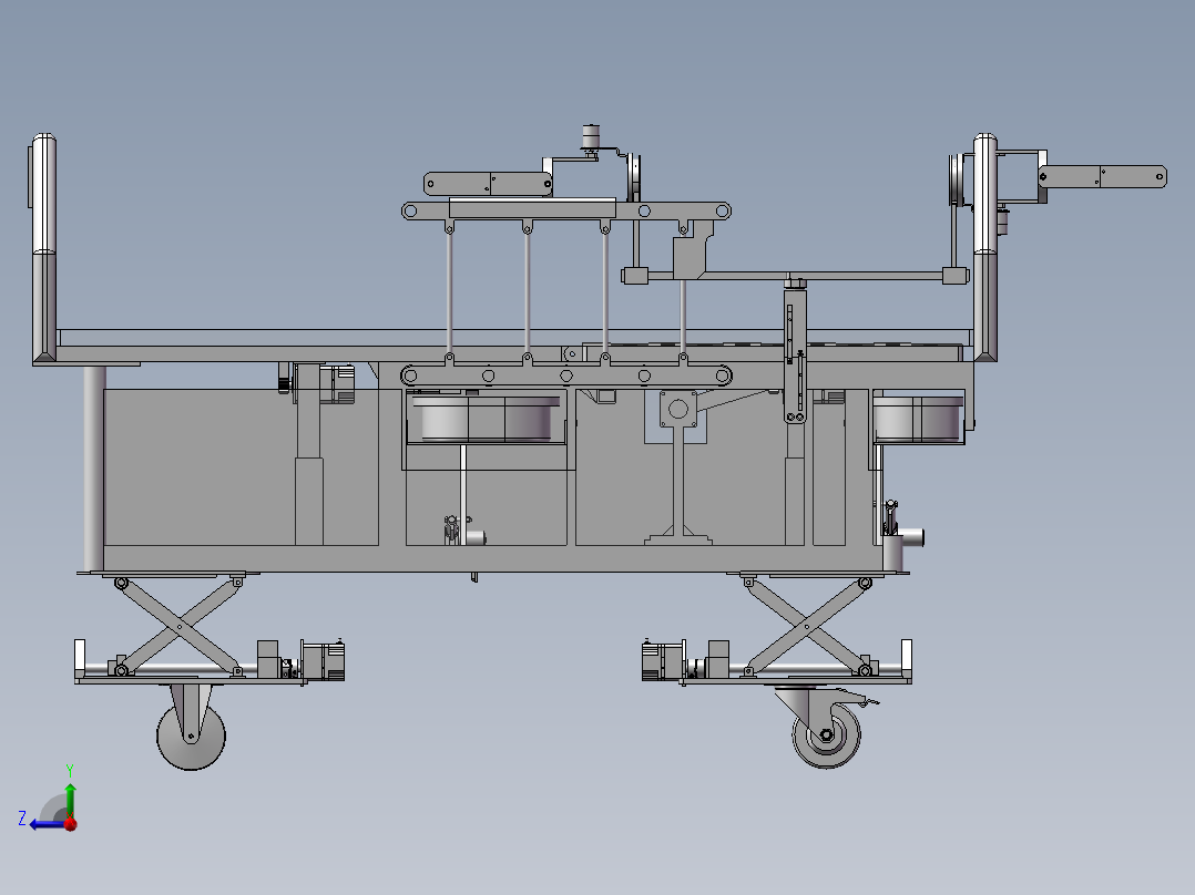 多功能病床右视图