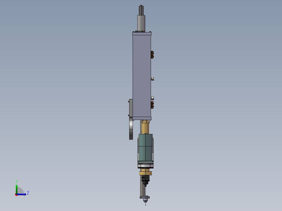 电火花打孔左视图