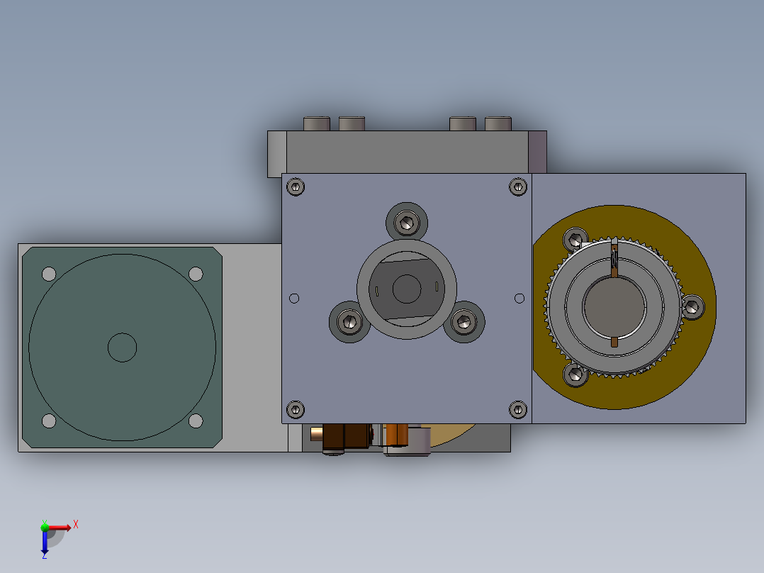 电火花打孔俯视图