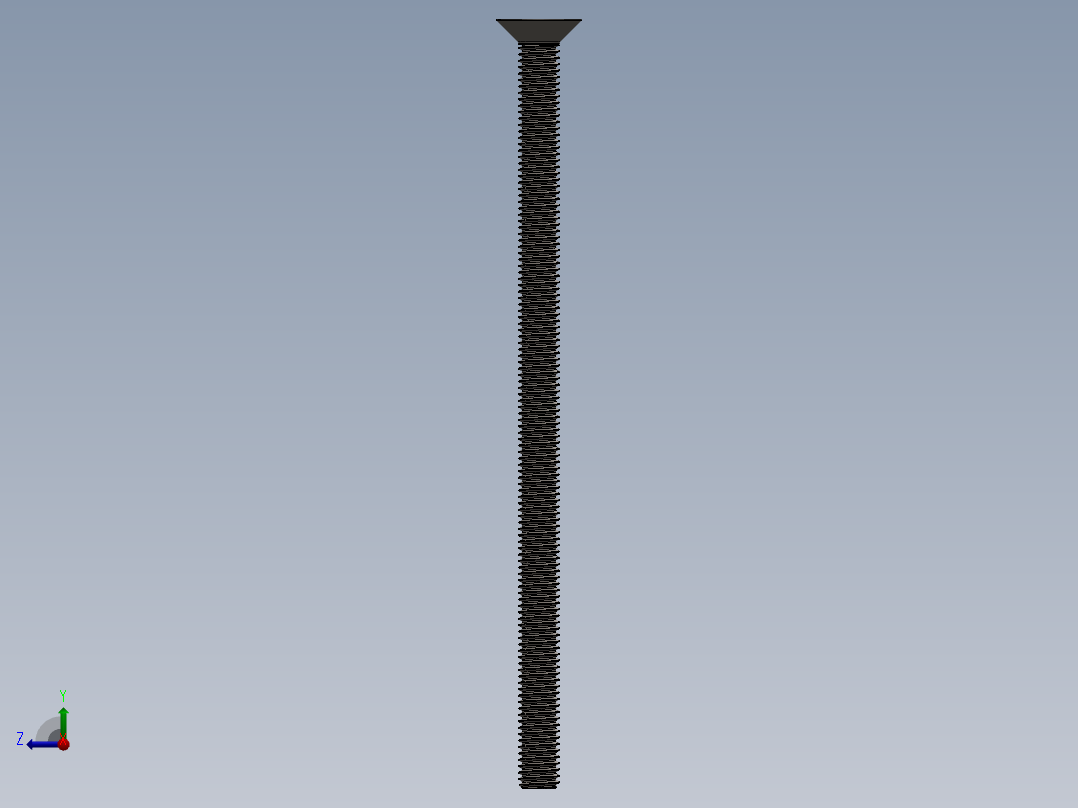 Screw_ISO_10642_M8x150_A2.SLDPRT右视图