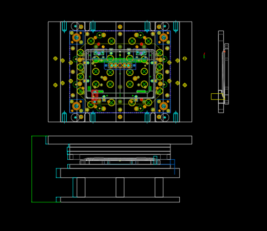 笔记本D壳冲切缺口模具设计图缩略图