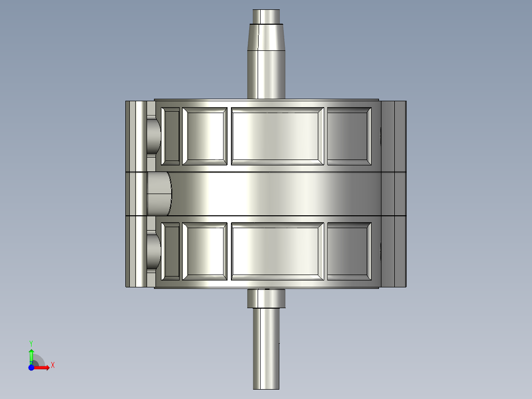 转子发动机内部结构前视图