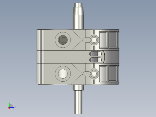 转子发动机内部结构左视缩略图