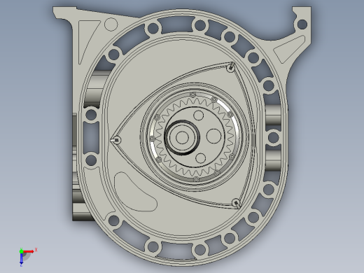 转子发动机内部结构俯视缩略图