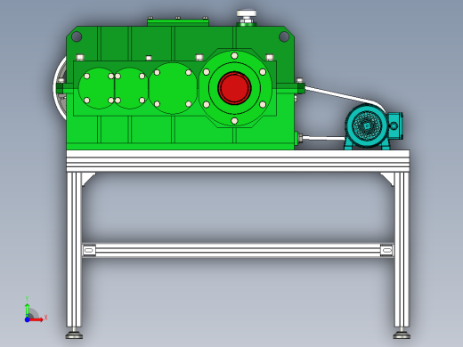 新能源货运汽车变速箱传动系统设计前视缩略图