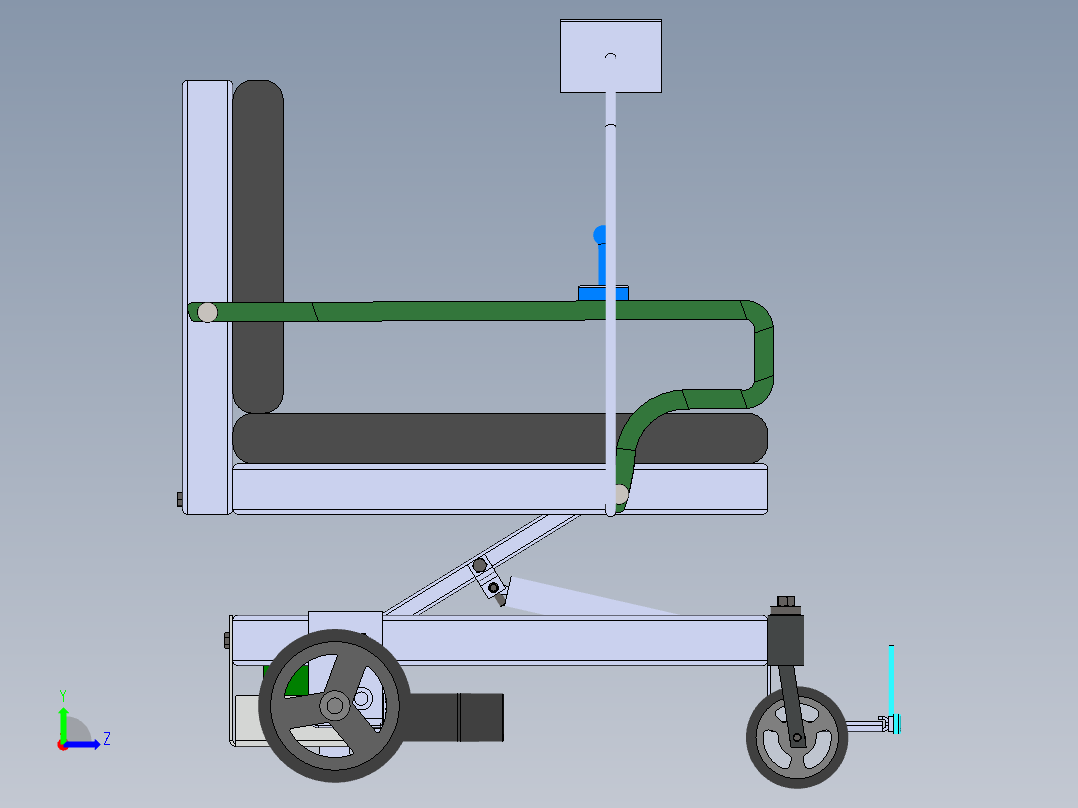A3003376-自主轮椅左视图