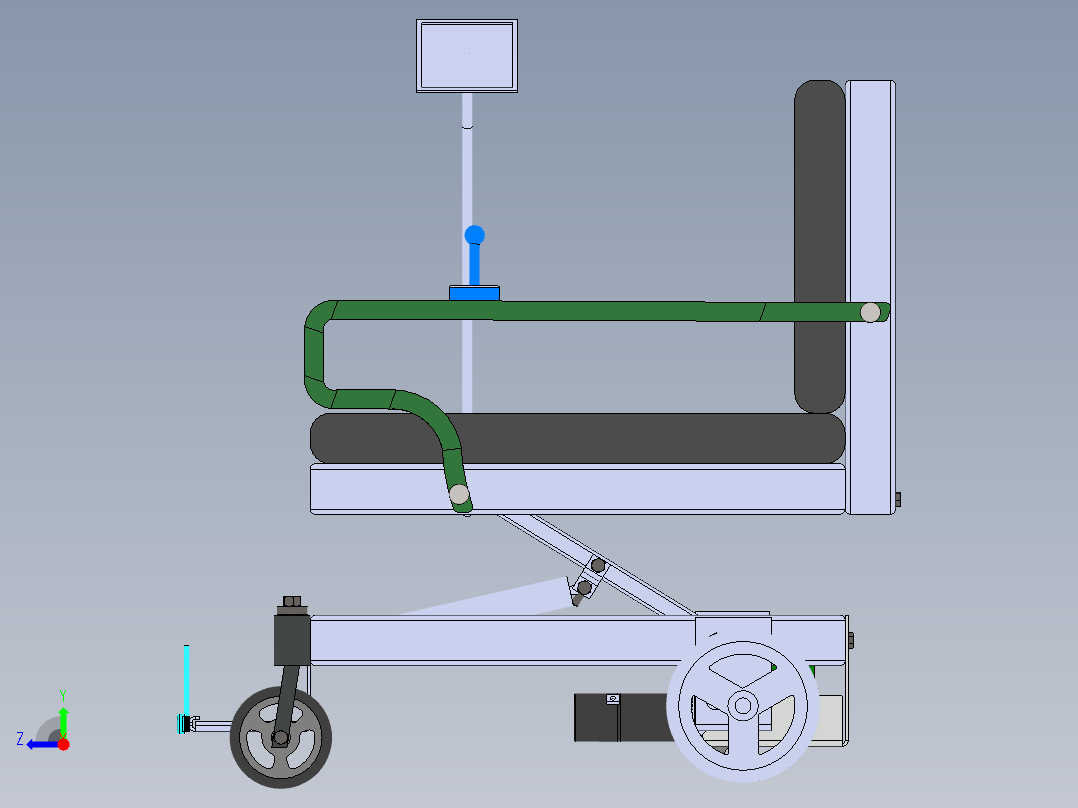 A3003376-自主轮椅右视图