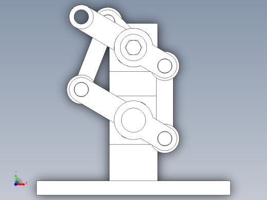 四连杆纠偏装置前视缩略图