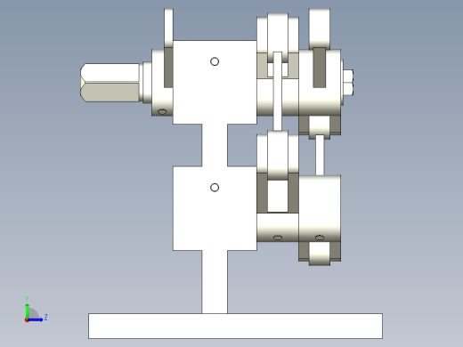 四连杆纠偏装置左视缩略图