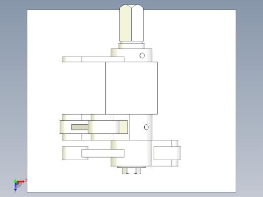 四连杆纠偏装置俯视缩略图