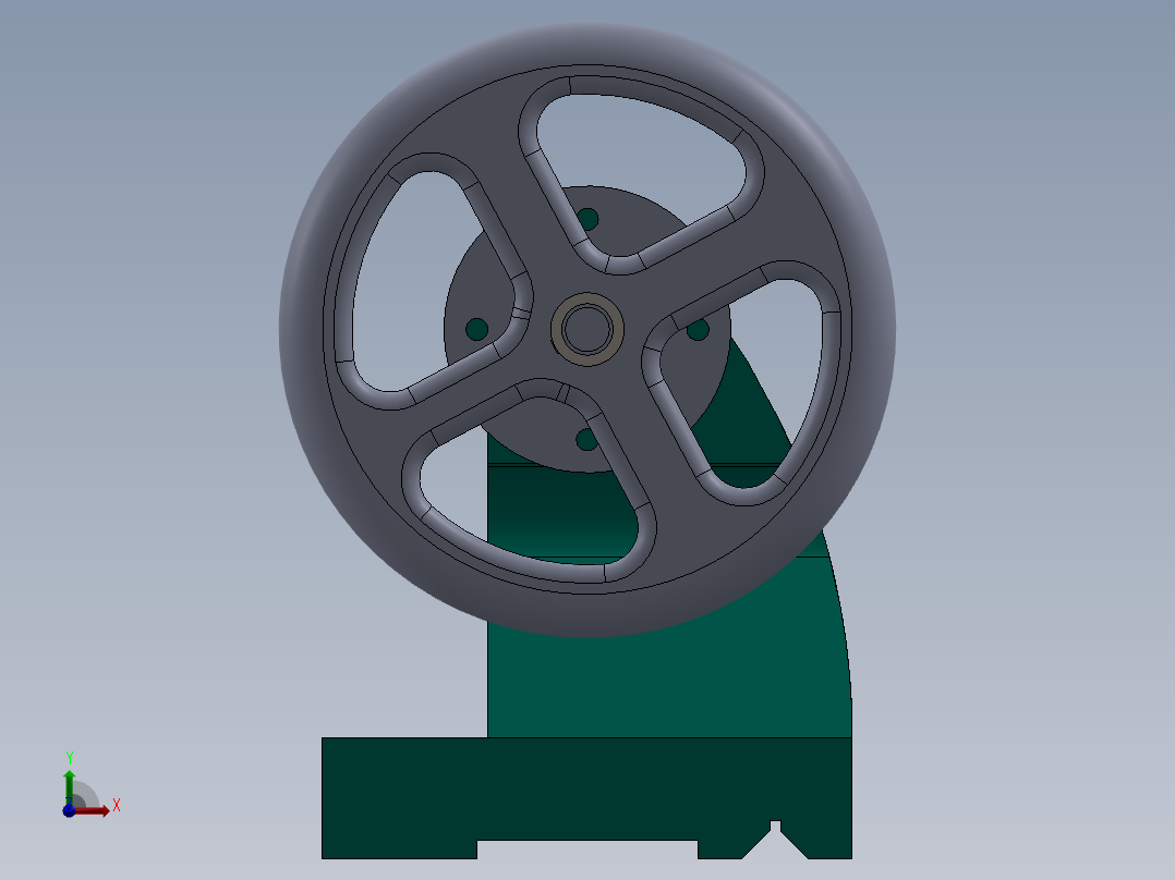 A2004888-车床后顶尖前视图