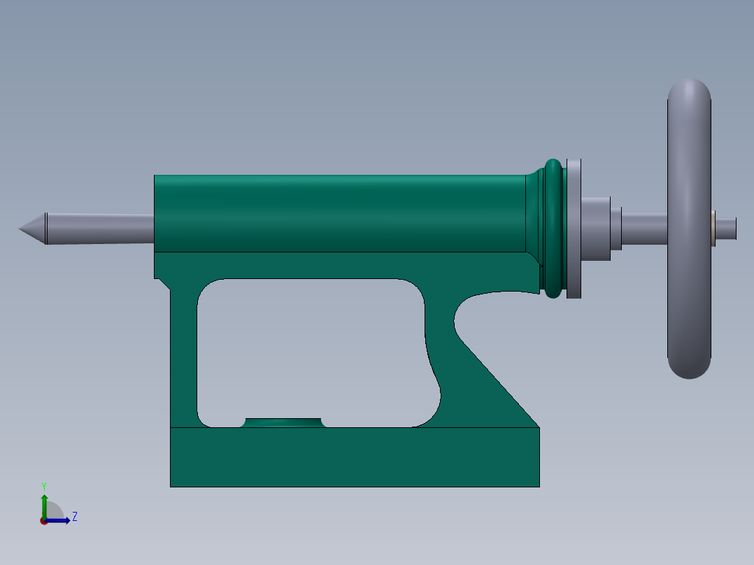 A2004888-车床后顶尖左视图