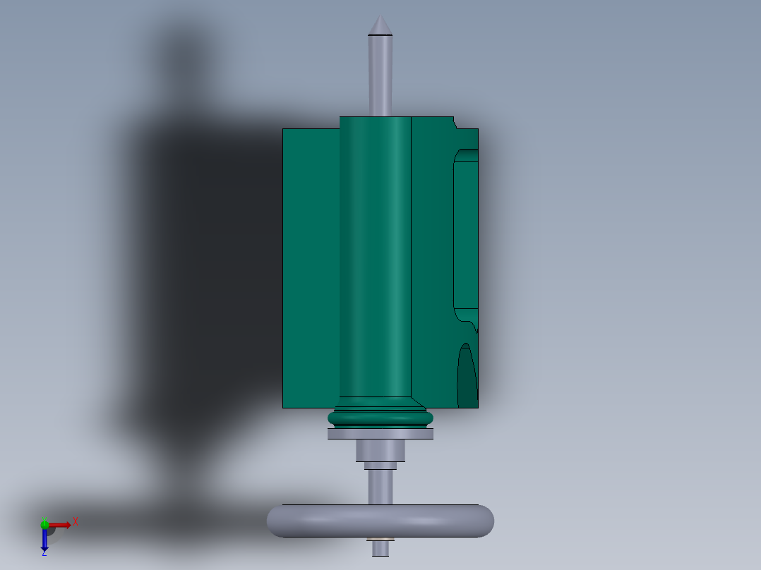 A2004888-车床后顶尖俯视图