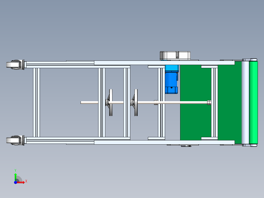 升降皮带前视图