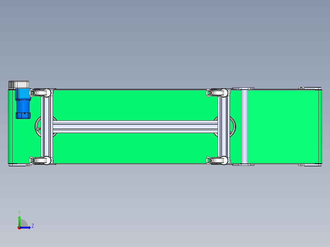 升降皮带左视图