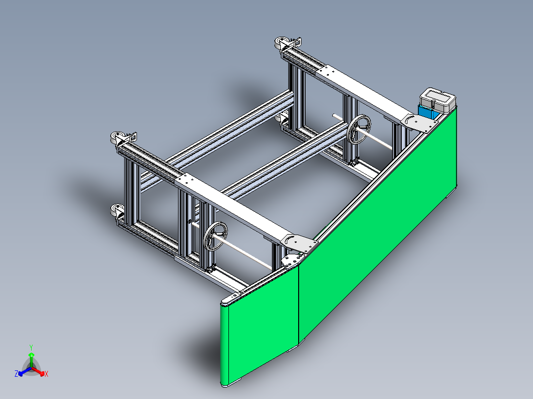 升降皮带正等轴测图