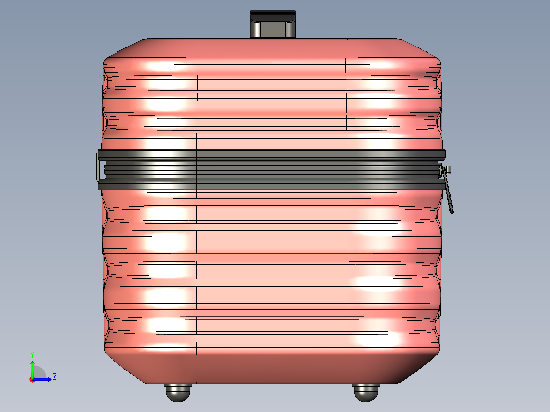 化妆箱设计左视图