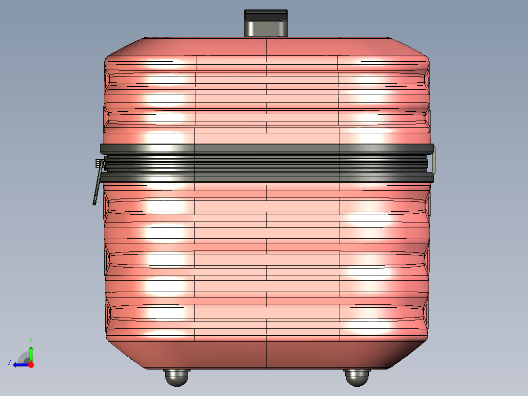 化妆箱设计右视图