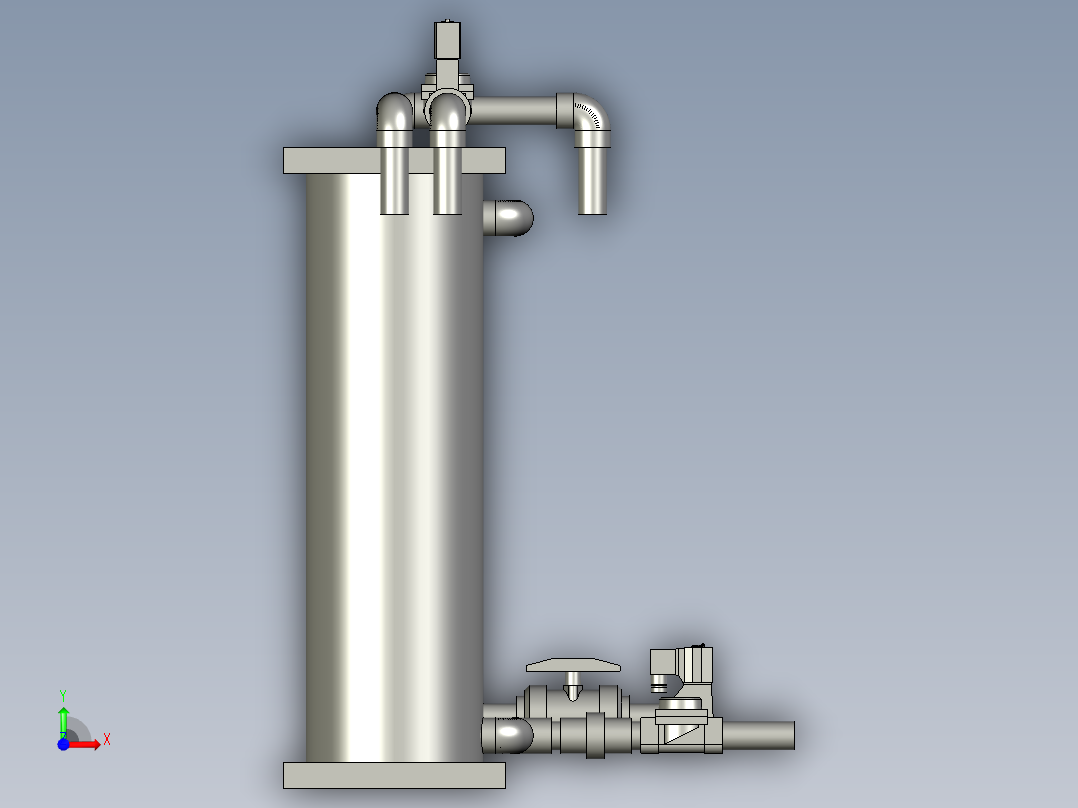 WRT-E03-16中间罐组件前视图