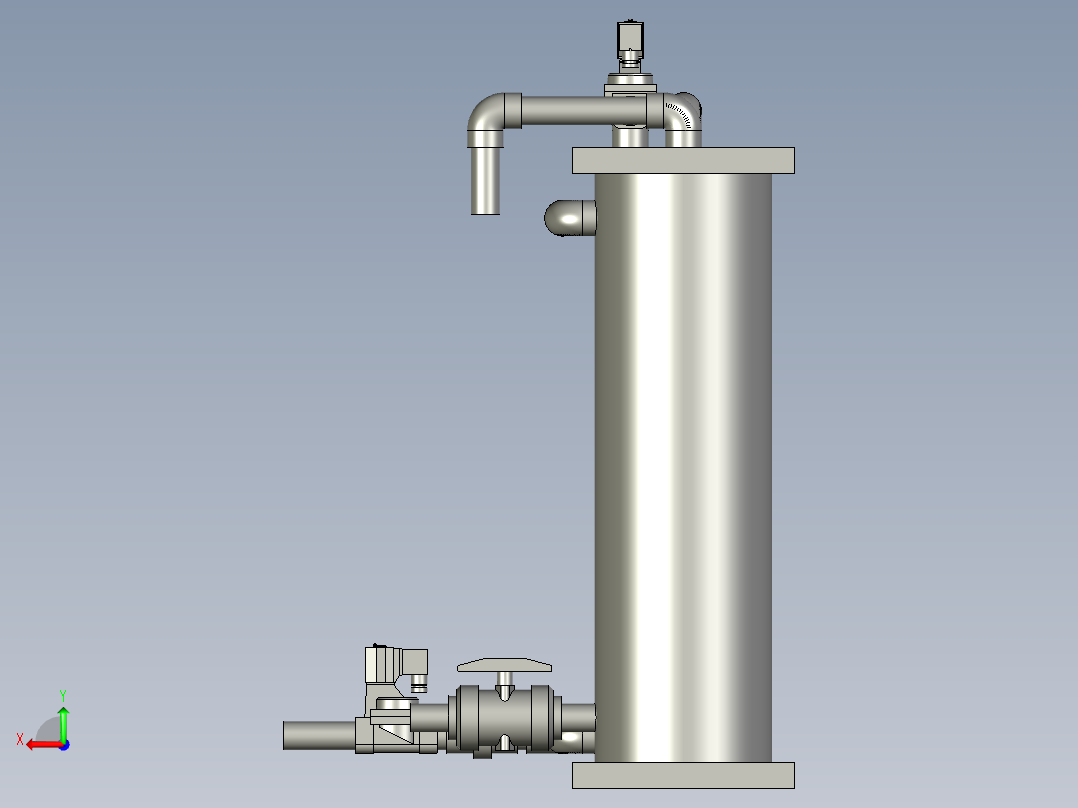 WRT-E03-16中间罐组件后视图