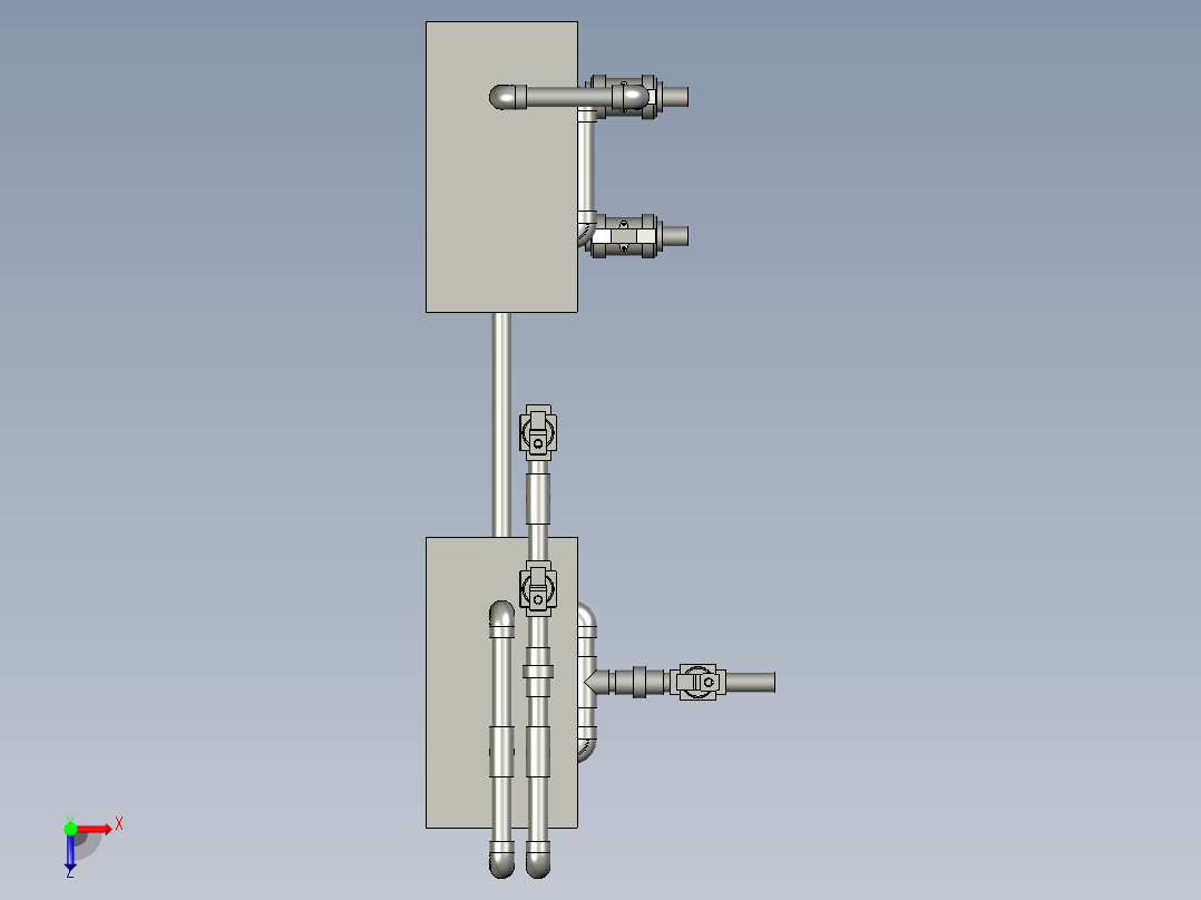 WRT-E03-16中间罐组件俯视图