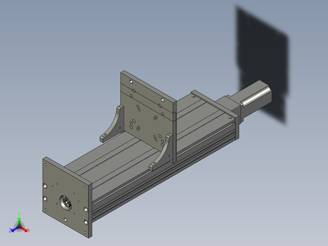 170-550电动升降正等轴测图