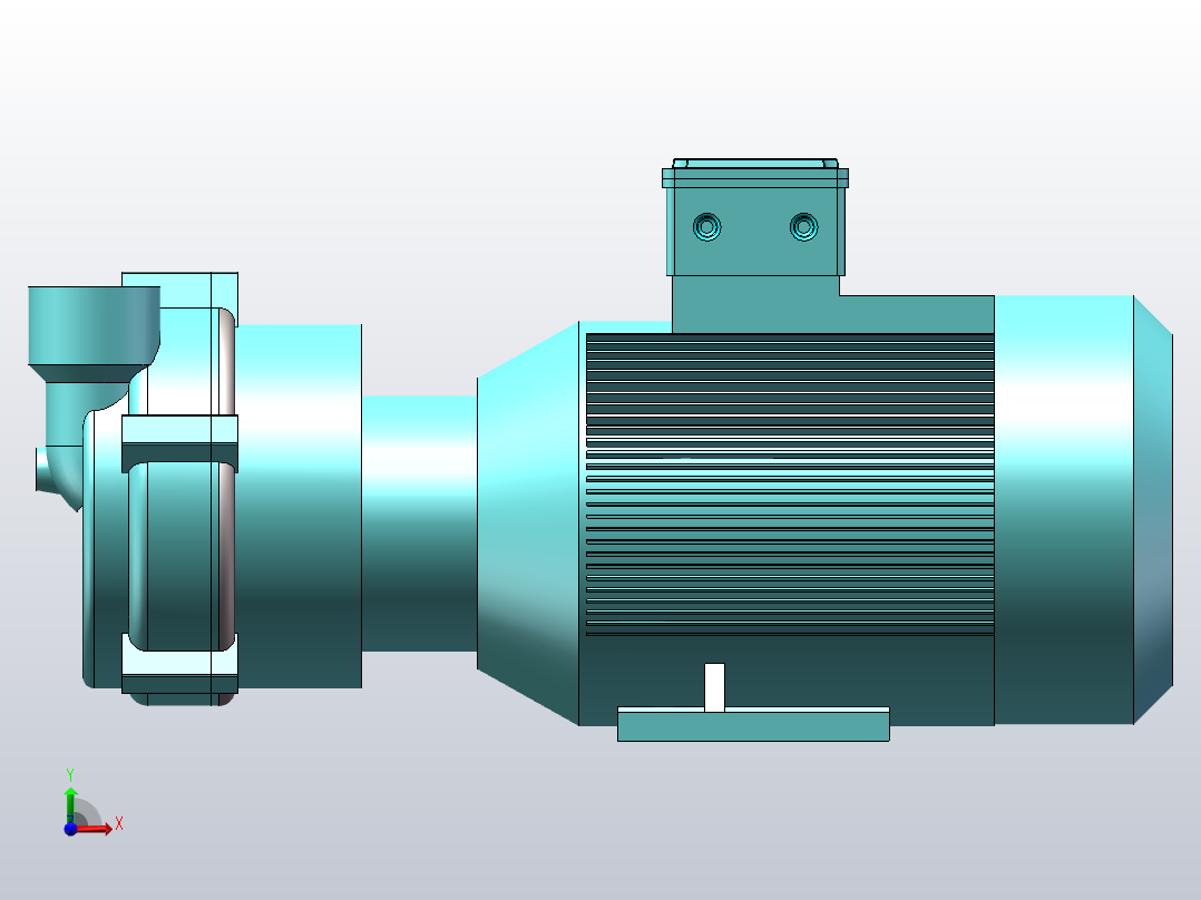2BV207[2BV2071]水环真空泵及压缩机前视图