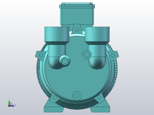 2BV207[2BV2071]水环真空泵及压缩机左视缩略图