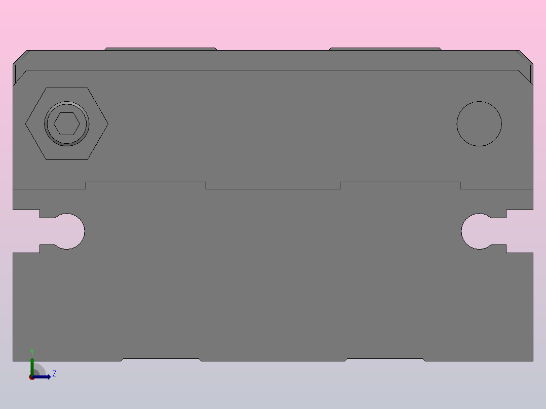 MXW12 精确气动滑台（行程：50～75）[MXW12-50]左视图