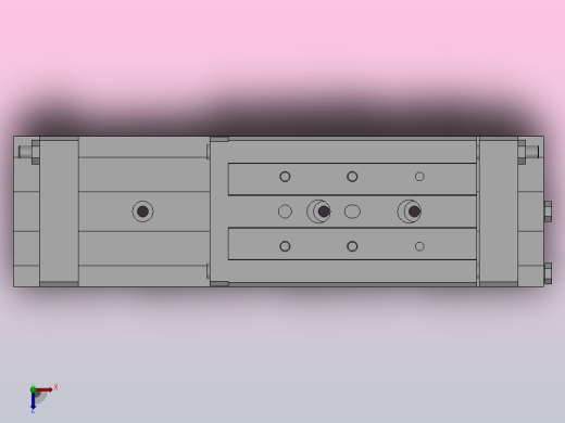 MXW12 精确气动滑台（行程：50～75）[MXW12-50]俯视缩略图