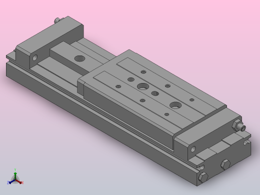 MXW12 精确气动滑台（行程：50～75）[MXW12-50]正等轴测缩略图