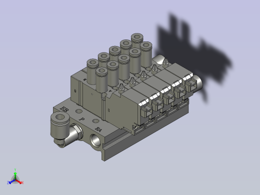 分料吸头五连座