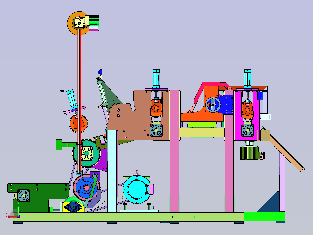 纺织服装用裁布机后视图