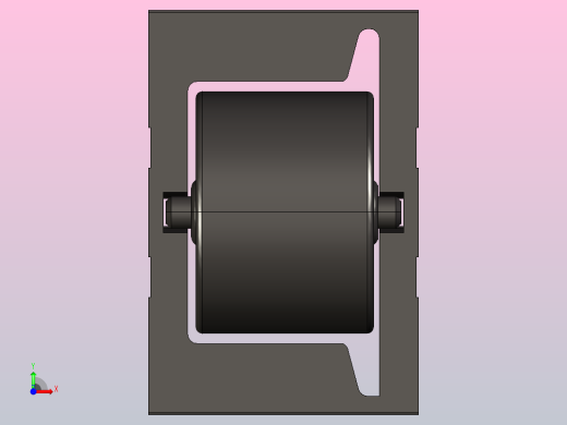 滚轮衬垫D30 黑色前视缩略图