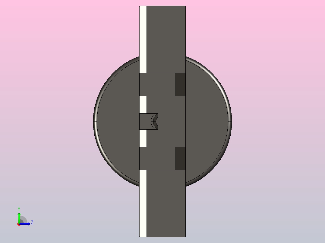 滚轮衬垫D30 黑色左视图
