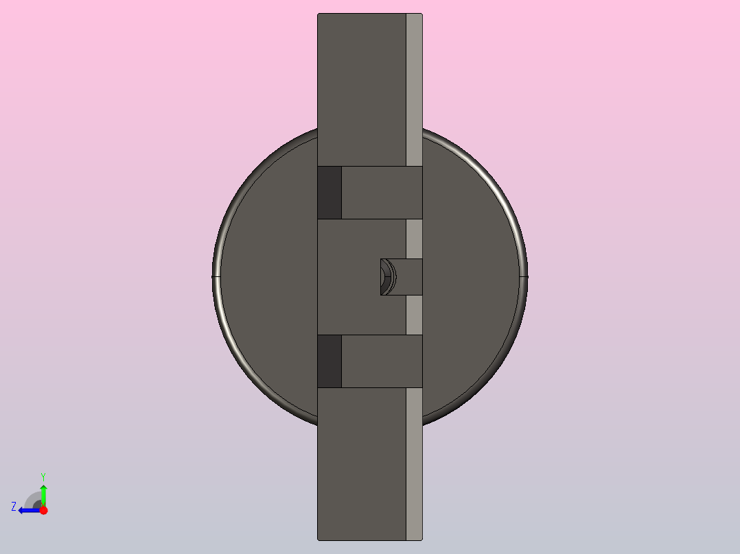 滚轮衬垫D30 黑色右视图