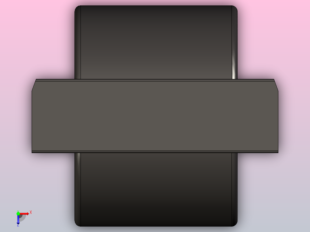 滚轮衬垫D30 黑色俯视图