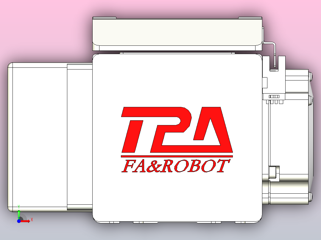 伺服电机集成皮带传动直线执行器TPA-OCB-100-192-L150-DR-P75-N3前视图