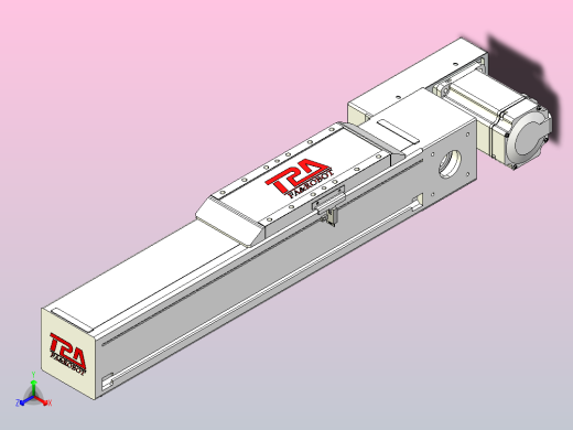 伺服电机集成皮带传动直线执行器TPA-OCB-100-192-L150-DR-P75-N3正等轴测缩略图