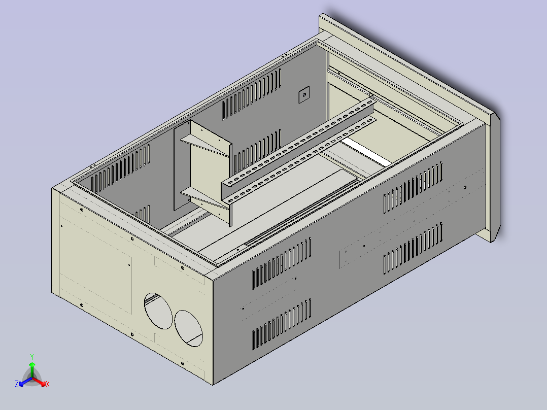 单回动态补偿箱800X450X1350主视图