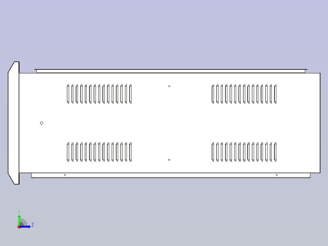 单回动态补偿箱800X450X1350左视图
