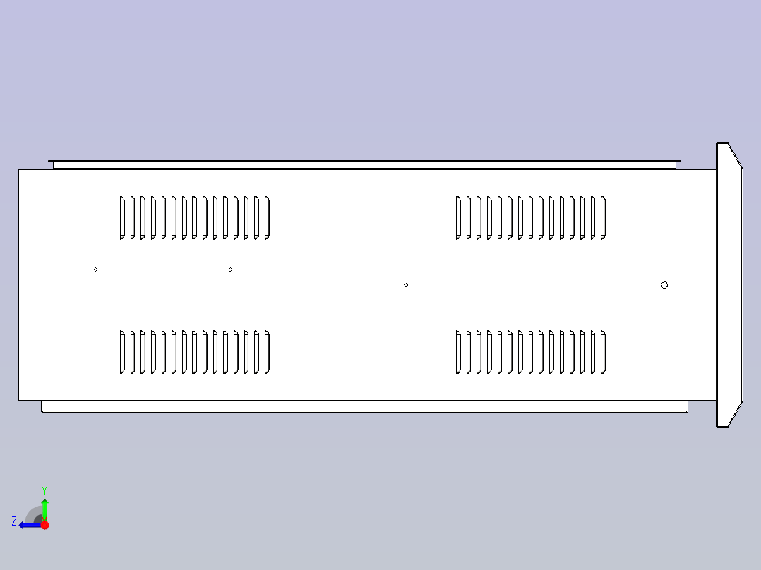 单回动态补偿箱800X450X1350右视图