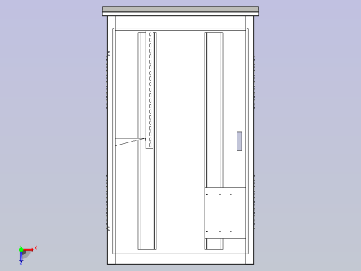 单回动态补偿箱800X450X1350俯视缩略图