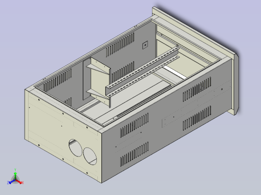 单回动态补偿箱800X450X1350正等轴测缩略图