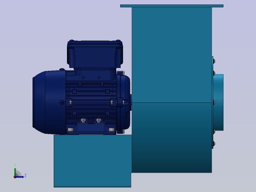 离心式通风机左视缩略图